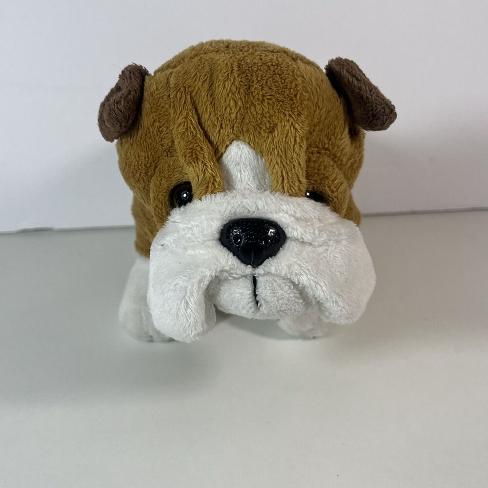 Ganz Webkinz 8" Stuffed Plush Brown White Bulldog Animal Toy